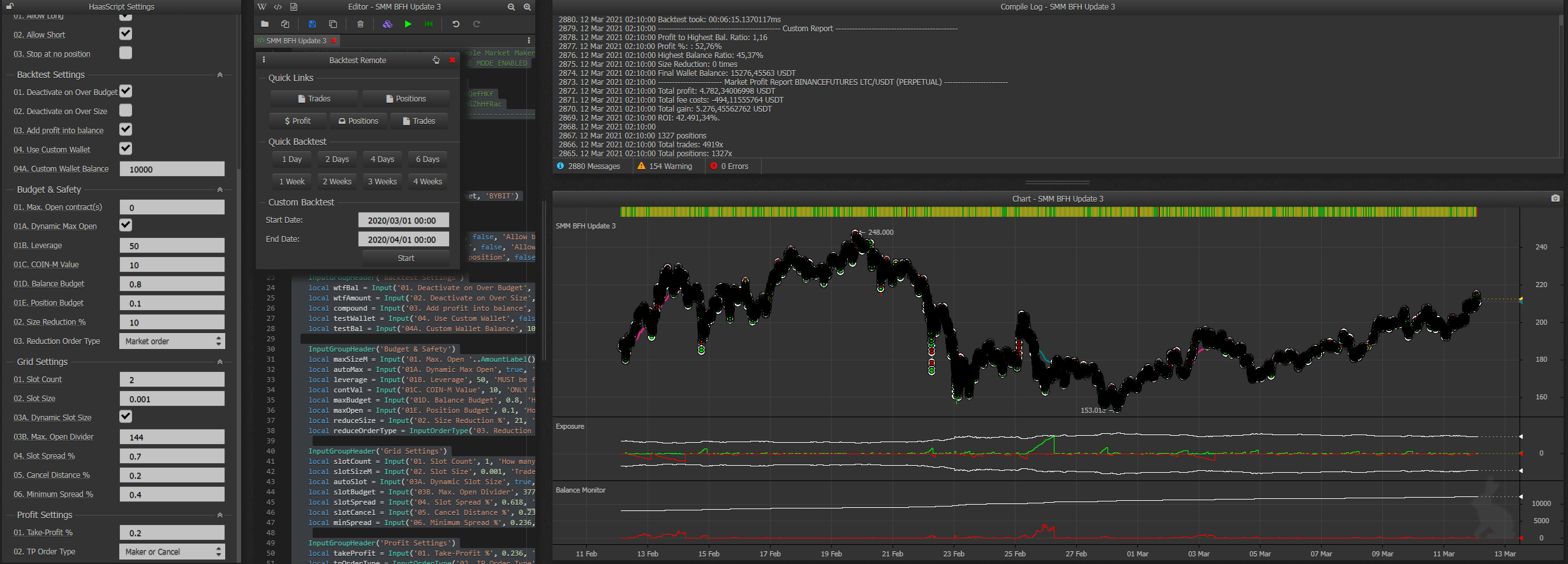 Simple Market Maker BFH (Binance & Bybit)